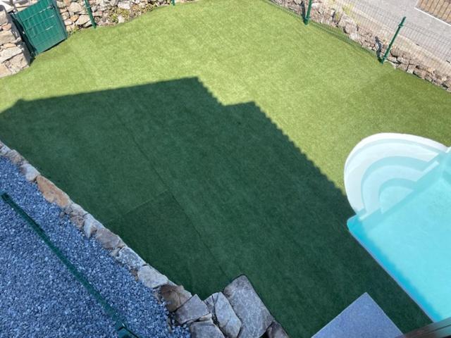 Casita Independiente Y Tres Apartamentos Con Piscina Ladeira Playa Baiona Exterior foto